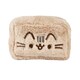 image 1 of Pusheen Embroidered Vanity Case - Beige - One Size Brown