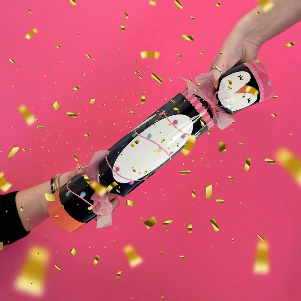 image 1 of Bomb Cosmetics Festive Penguin Bath Bomb Cracker Set