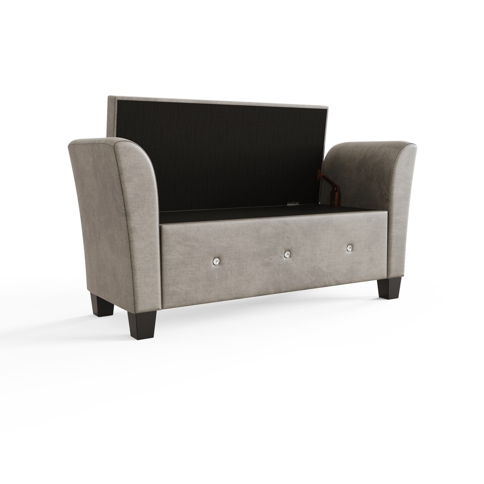 image 1 of Verona Diamante Window Seat | Grey | Silver