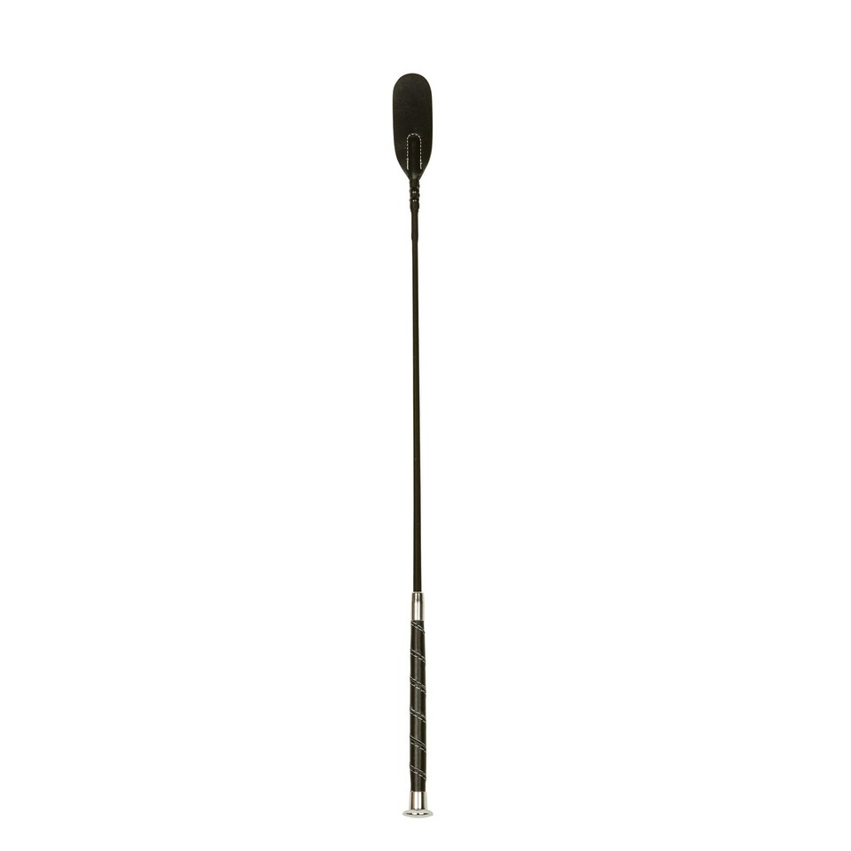 image 1 of Dublin Leather Touch Crop - Black - 65cm