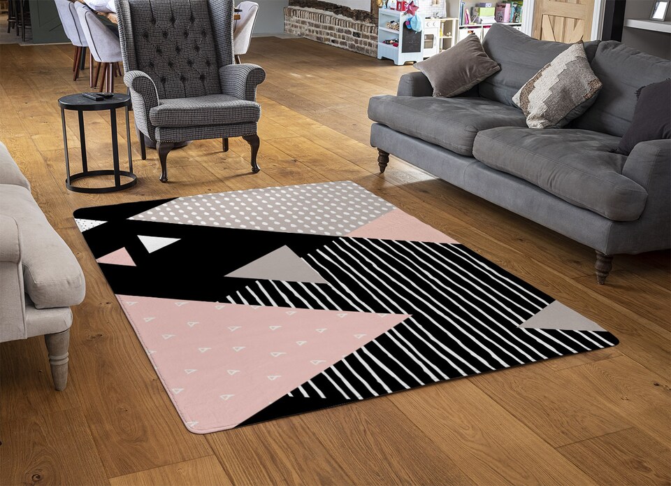 image 1 of Triangle Geometrics Rug | Multi