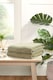 image 3 of Eden Weave 6 Piece Cotton Towel Set Luxury Soft Dry Absorbent | Green | Bath towel