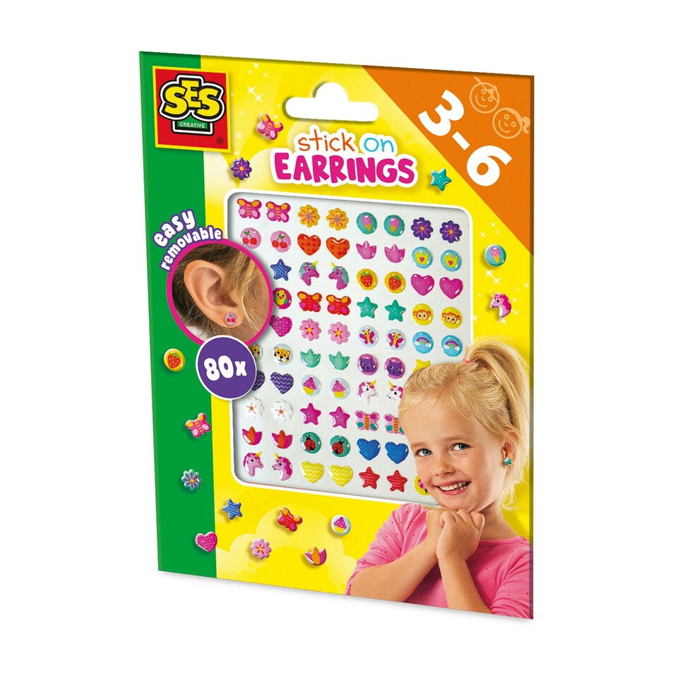 image 1 of SES Creative Stick On Earrings