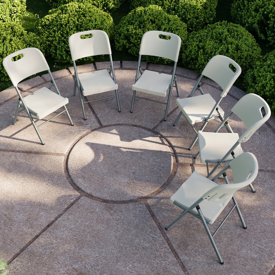 image 1 of Home Vida Set of 6 Folding Chairs
