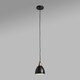 image 3 of ValueLights Eli Matte Black Pendant Light and E27 Pear LED 4W Warm White 2700K Bulb