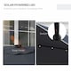 image 3 of Outsunny Garden Parasol Umbrella with LED Lights and Tilt, Table Umbrella