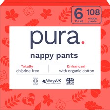 Pura Soft & Sensitive Nappy Pants Size 6, 108ct