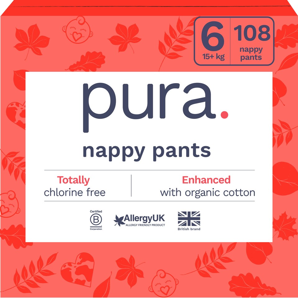 image 1 of Pura Soft & Sensitive Nappy Pants Size 6, 108ct