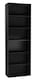 image 1 of Wide 6-Tier Bookcase | Black | 1