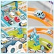 image 5 of Car Garage Tracks Simulation Steering Wheel Toy Set Vehicle Playset with Musical Puzzle Car Tracks
