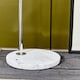 image 2 of Interiors by Premier Chrome Finish Table Lamp With White Base Silver