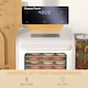 image 6 of HOMCOM Digital Food Dehydrator with 6 Stainless Steel Tray, 350W Food Dryer Machine with LED Touch Panel, Adjustable Temperature, 48H Timer for Drying Fruit, Meat, Vegetable, Jerky, Pet Treat, White