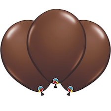 Chocolate Brown Latex Qualatex Balloons 40cm / 16 in - Pack of 50