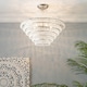 image 2 of BHS Ivy Flush Ceiling Light, Chrome