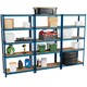 image 9 of Home Vida 5 Tier Garage Shelves Heavy Duty Shelves Boltless Shelving Storage Units - Holds Upto 875kg Per Bay - Blue - 3 Bays