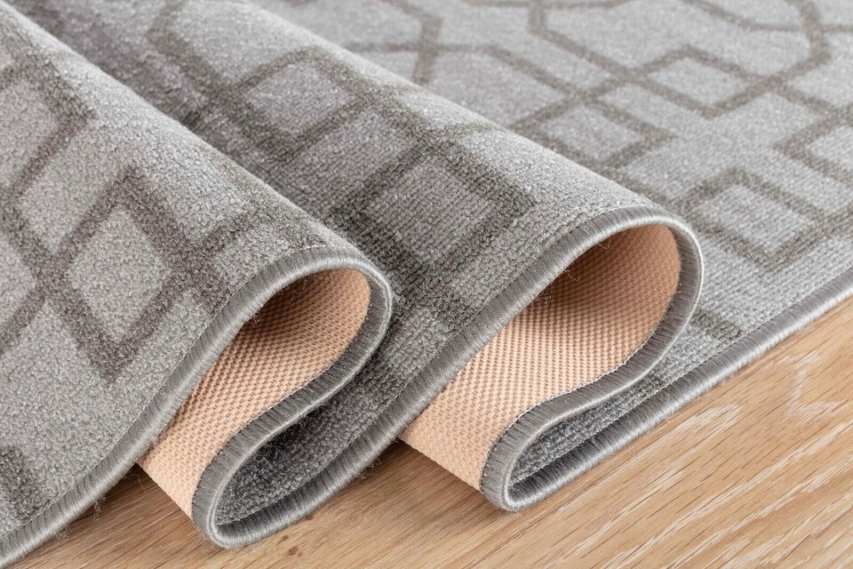 image 1 of Machine Washable Cubed Trellis Design Anti Slip Doormats -