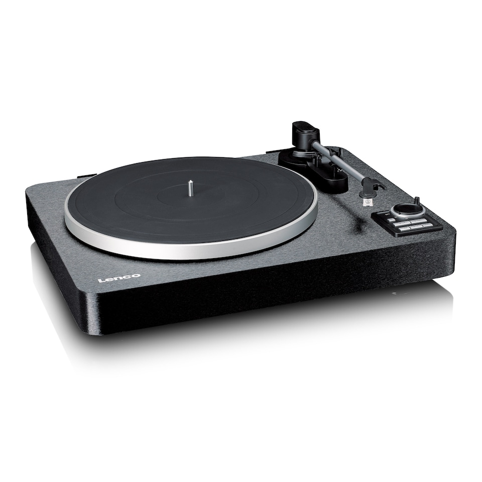 image 1 of LENCO LBTA-165BK - Fully automatic record player with Bluetooth transmission and pre-amplifier - Metal turntable platter and tonearm - Black