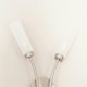 image 1 of ValueLights Maya Pair - 2 Way Curved Brushed Chrome Wall Light Fitting for
