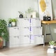 image 2 of HOMCOM 3-Drawer File Cabinet, Lockable Filing Cabinet for A4 Letter, White White