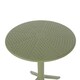 image 3 of Rimini Cala Outdoor Grade Bistro Table and 2 Chair Set - Plastic/Metal - L60 x W60 x H82 cm - Moss Green - Partially Assembled