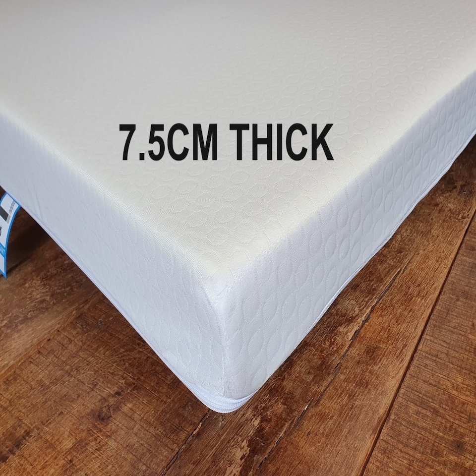 image 1 of Reflex Foam Replacement Sofa Bed Mattress,Metal Action Sofabed Settee Folding Matress 7.5cm Thick N/A | Double