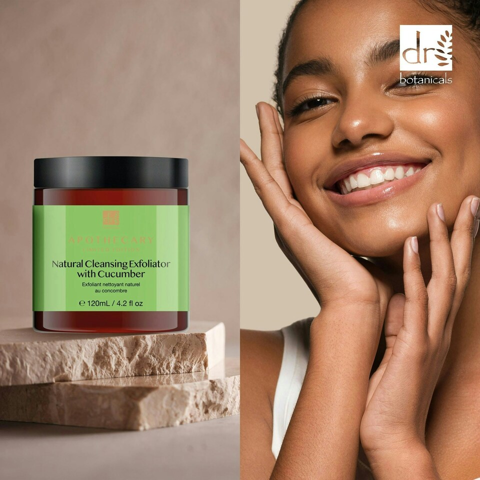 image 1 of Dr Botanicals Natural Cleansing Exfoliator with Cucumber 120ml