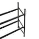 image 5 of Interiors By Premier Minimal Two Tier Shoe Rack, Functional Shoe Drawer Organizer For Bedroom, Robust Shoe Rack For Livingroom Black