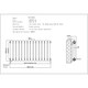 image 3 of Sherwood - White Round Top Column Electric Radiator H500mm x W993mm 2 Column 900w Thermostatic WIFI