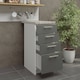 image 3 of JD Greta Kitchen Base Drawer Unit 400mm Cabinet With Fronts 40cm Grey Matt with Worktop