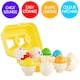 image 9 of The Magic Toy Shop Squeaky Matching Eggs Colour Shape Sorter Toy for Toddlers Babies