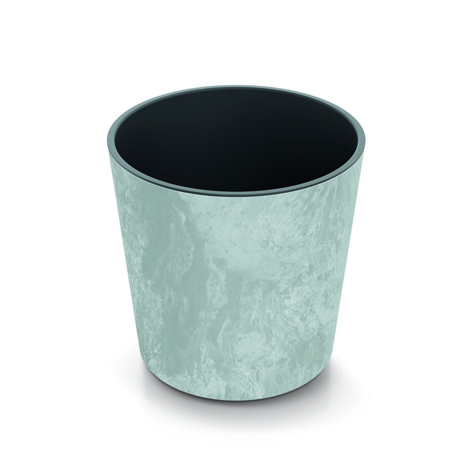 image 1 of 250mm Tubus Low Washed Up Look Flower Pot | Grey | 1