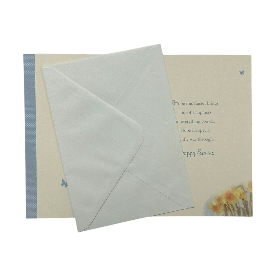 image 1 of For A Special Friend Cute Lamb Floral Design Easter Card