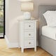 image 3 of Palma 3 Drawer Bedside Cabinet Pure White