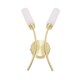 image 1 of ValueLights Maya Brushed Gold 2 Way Curved Upright Wall Light | Gold