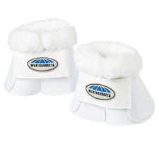 Weatherbeeta Fleece Trim Impact Bell Boots - White - Pony