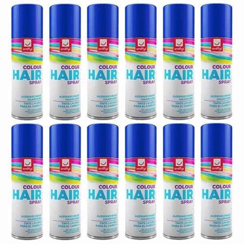 image 1 of Royal Blue Temporary Hair Sprays 125ml - Pack of 12 Blue