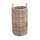 image 2 of Round Rattan Umbrella Basket | Grey | Grey | One Size