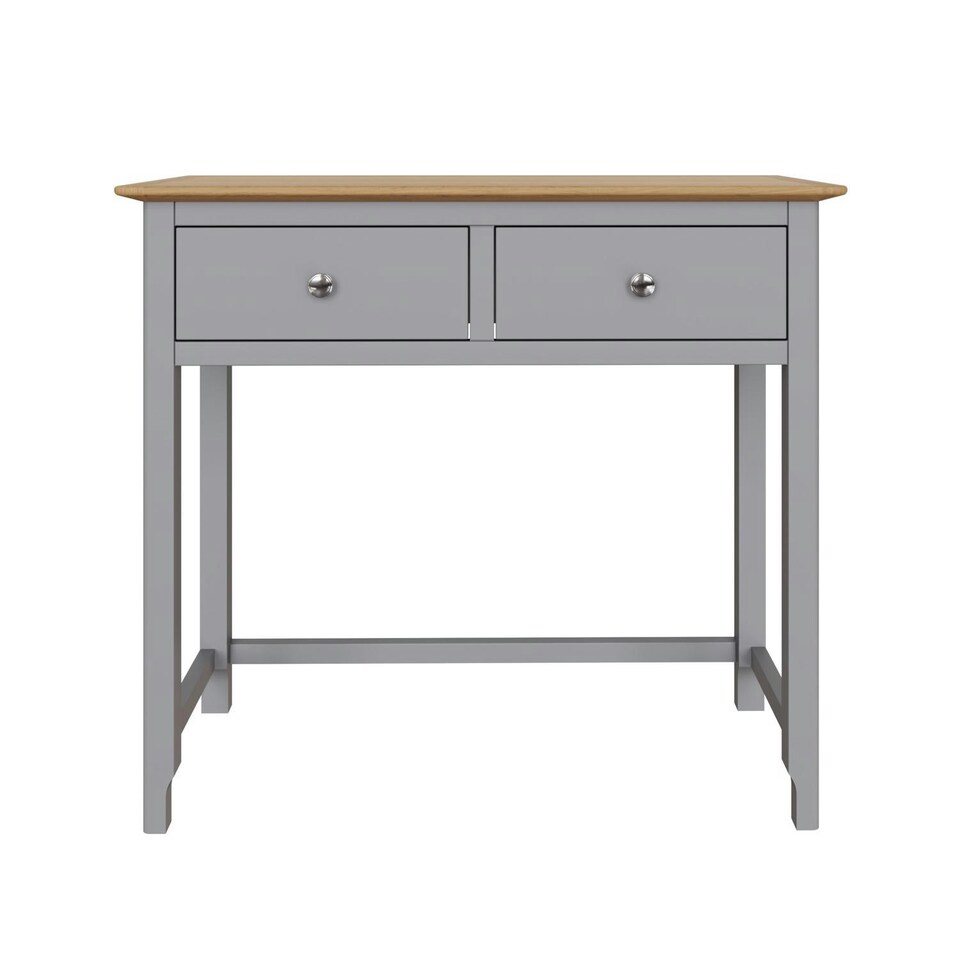 image 1 of Taberno 2 Drawer Dressing Table Dove Grey Grey
