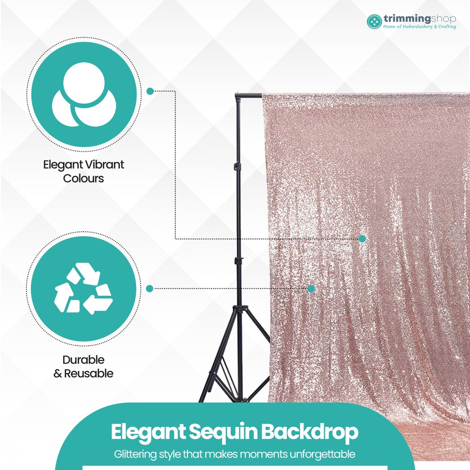 image 1 of 4ft x 7ft Sequin Backdrop Photography Background High-Density Sequin Fabric