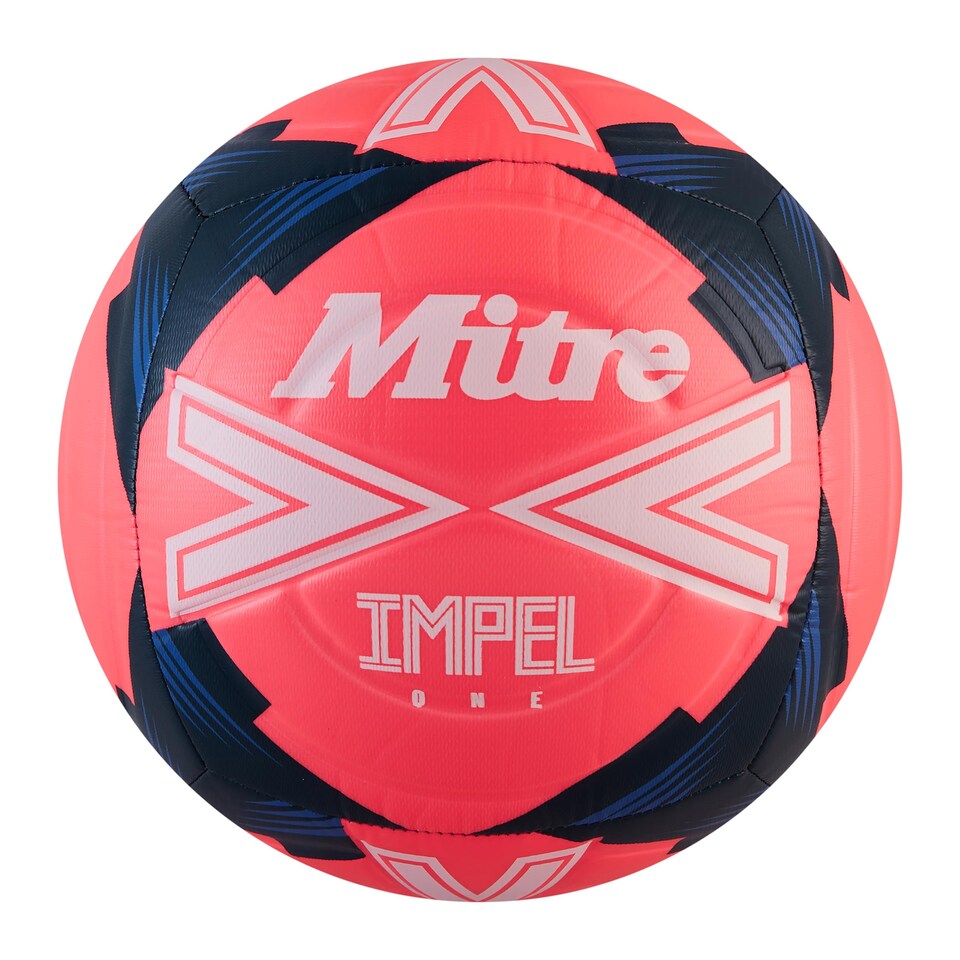 image 1 of Mitre Adult Unisex Impel One 24 Football, Fluo Pink/White/Black, 4