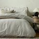 image 4 of Yard Hebden Mélange Stripe Cotton King Duvet Cover Set Multi | King
