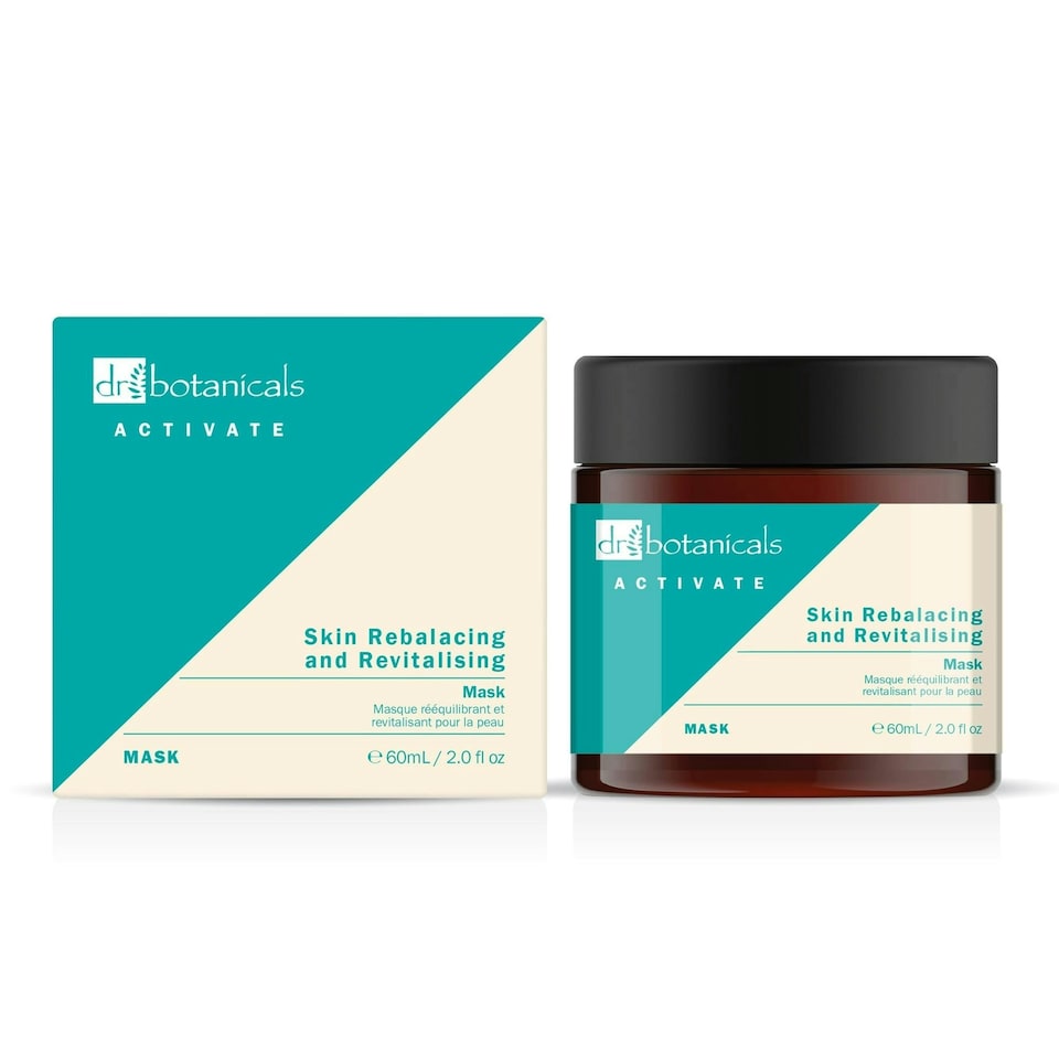 image 1 of Dr Botanicals Activate Skin Rebalancing & Revitalising Mask 60ml Twin Value Savings Pack