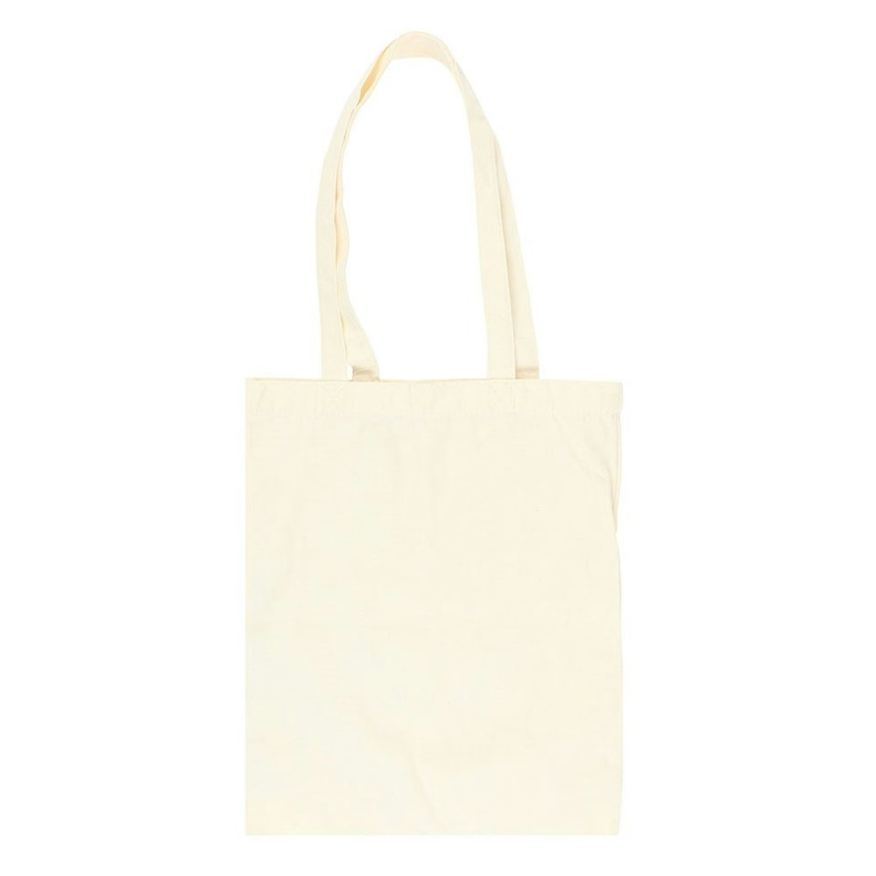 image 1 of Groovy Ghost Print Polycotton Tote Bag White