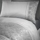 image 2 of Portfolio Home Rouen Embellished Sequins Bedding Duvet Cover Set Silver | Double