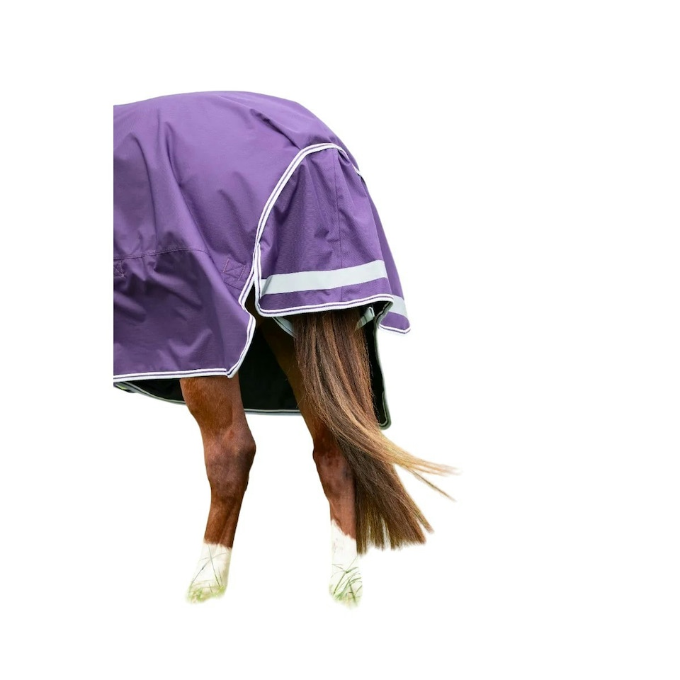 image 1 of Shires Highlander Original 100 Combo Neck Horse Turnout Rug - Plum - 6´ 3"