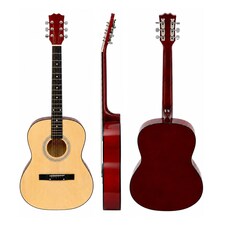 39 Inch Full Size 6 String Steel Strung Acoustic Guitar | Brown