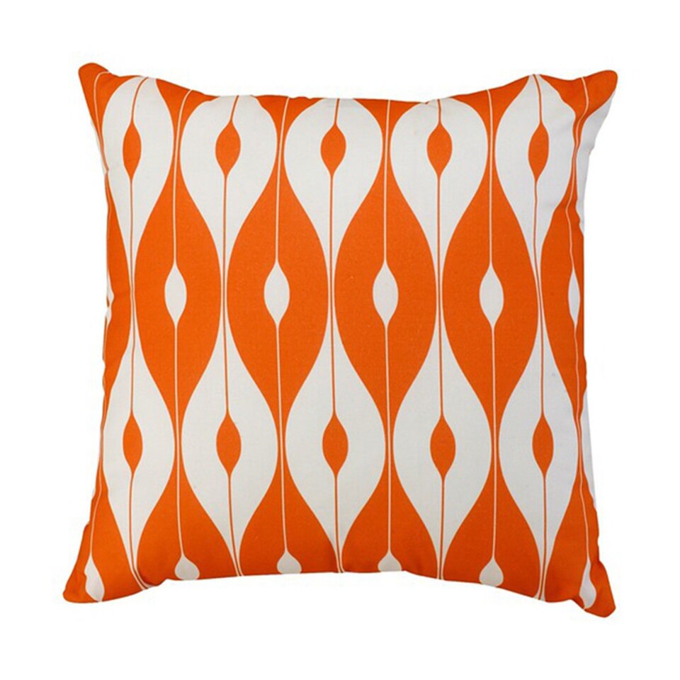 image 1 of Scatter Cushion 18x18 Pattern Outdoor Garden Furniture Cushion (Pack of 4) - L46 x W46 cm - Orange