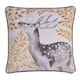 image 2 of D & D Forest Animals Filled Cushion Grey