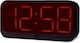 image 8 of Acctim Silas LED Wireless Alarm Clock, 2-inch Display with Adjustable Volume and Brightness | Black | Black/Red