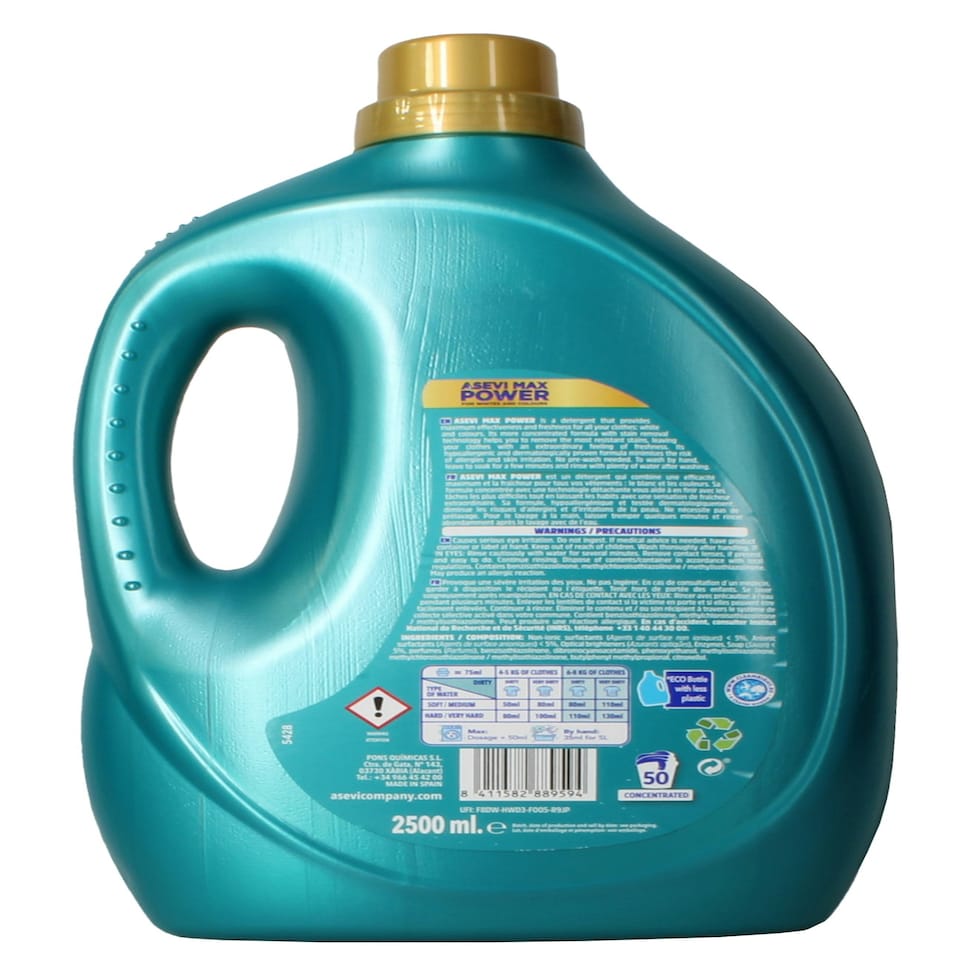 image 1 of Asevi Spanish Cleaning 3 x 2500ml Power Detergent